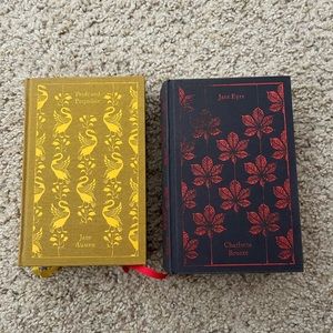 Pride and Prejudice & Jane Eyre hardback books